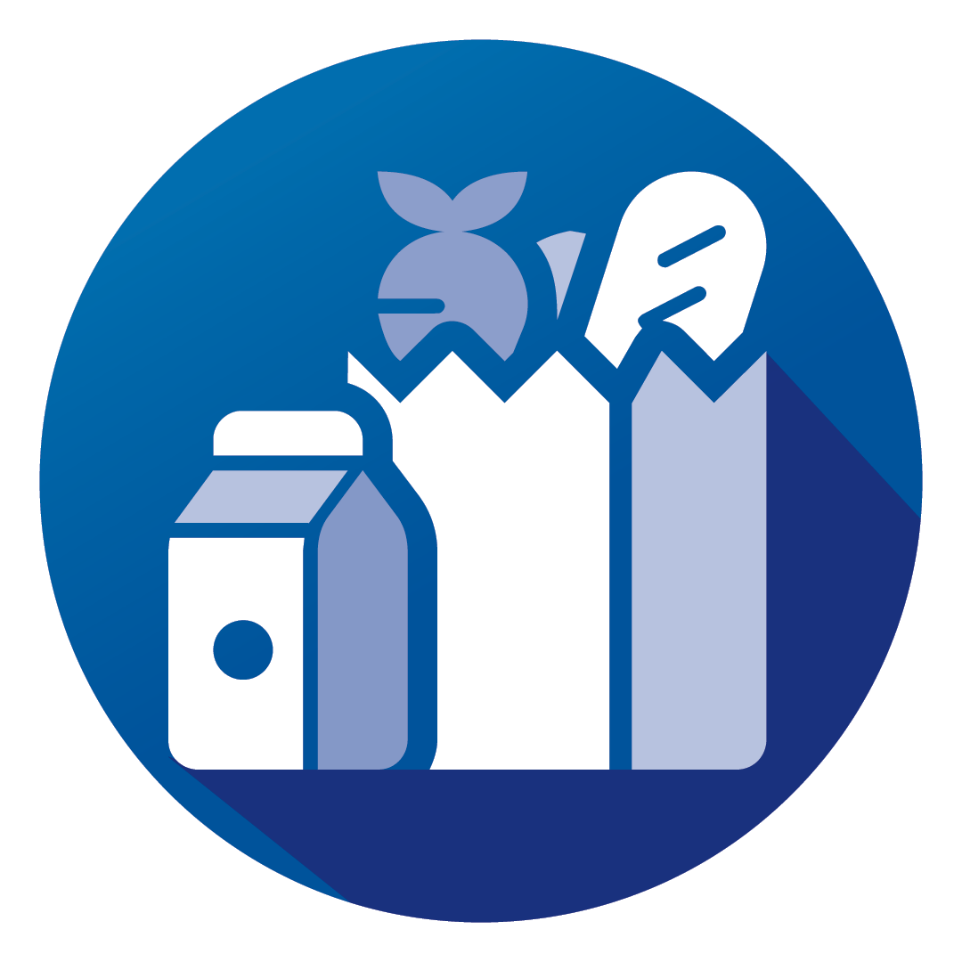 blue groceries icon